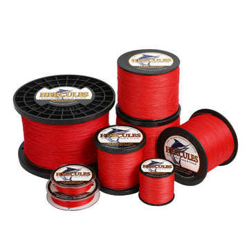 1000M 1094Yds Red 10lb-300lb HERCULES PE Braided Fishing Line 8 Strands